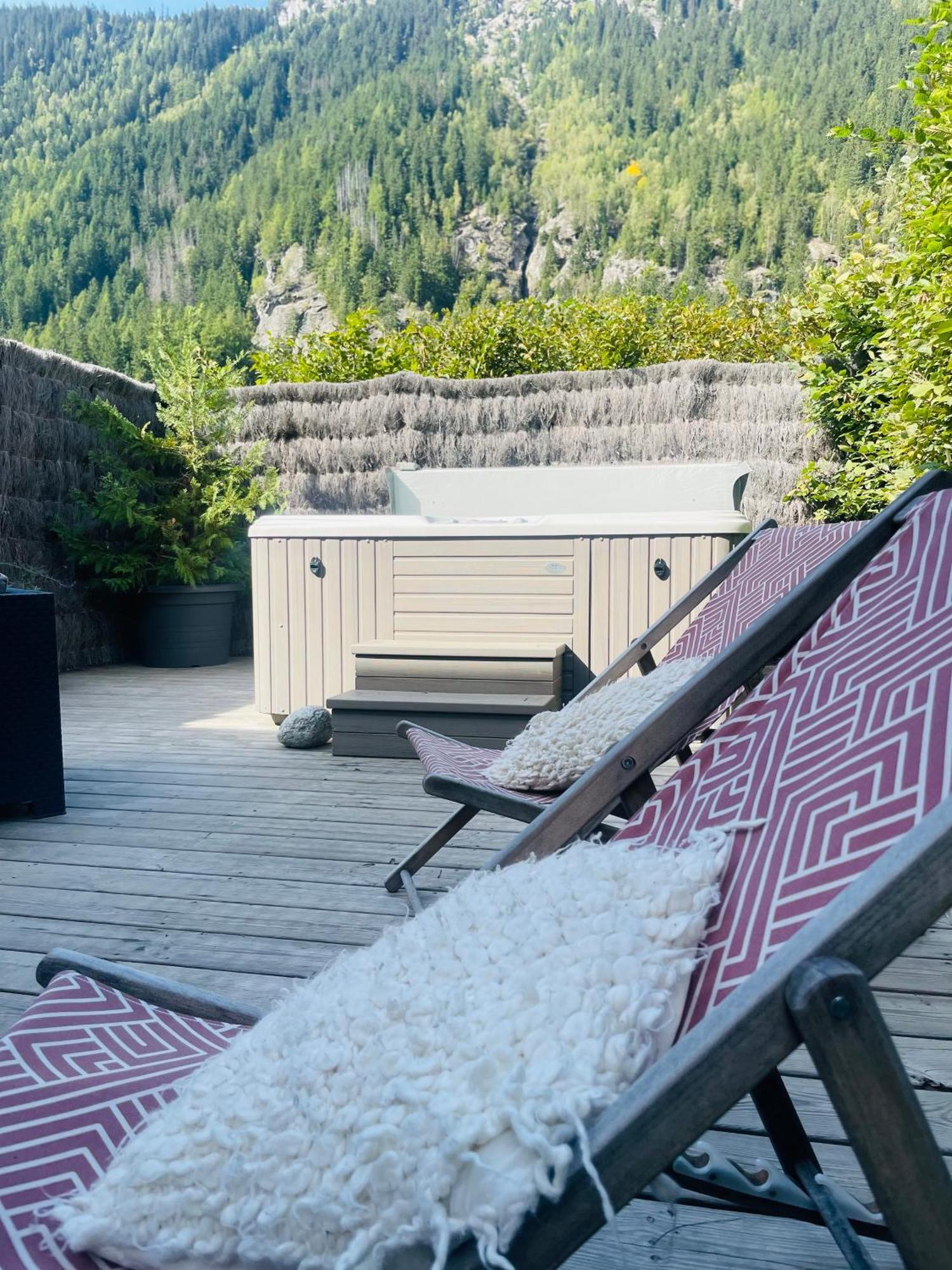 Le Petit Nicolas, Jacuzzi, Vue Mont Blanc Chalet
